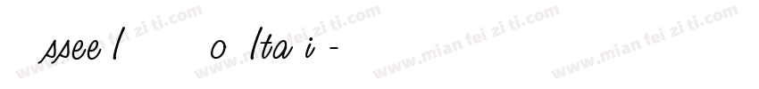 Odyssee ITC TT BoldItalic字体转换